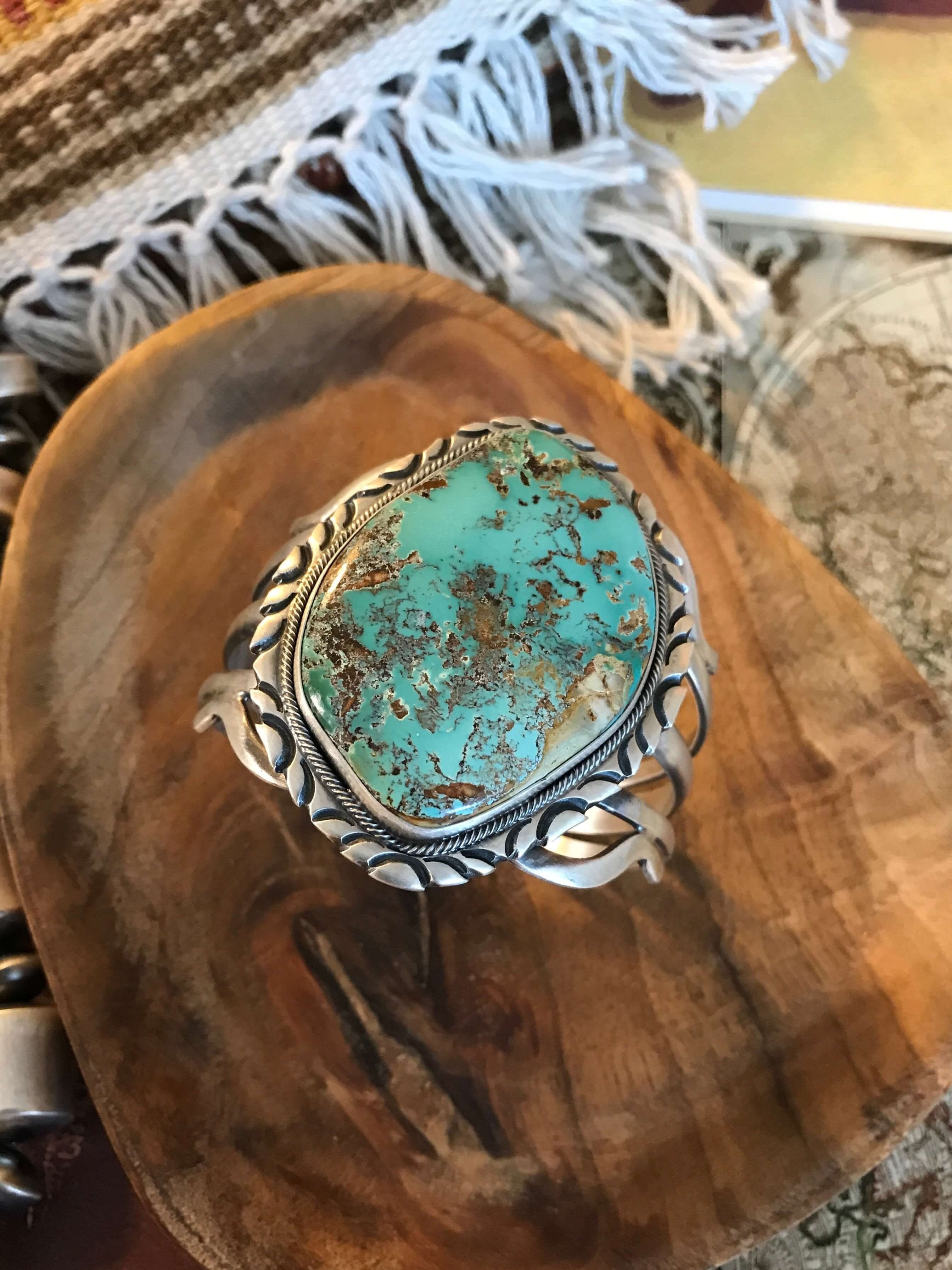 The Navarro Turquoise Cuff-Bracelets & Cuffs-Calli Co., Turquoise and Silver Jewelry, Native American Handmade, Zuni Tribe, Navajo Tribe, Brock Texas