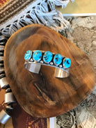 The Grander Turquoise Cuff-Bracelets & Cuffs-Calli Co., Turquoise and Silver Jewelry, Native American Handmade, Zuni Tribe, Navajo Tribe, Brock Texas