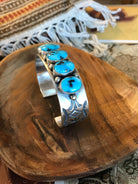 The Grander Turquoise Cuff-Bracelets & Cuffs-Calli Co., Turquoise and Silver Jewelry, Native American Handmade, Zuni Tribe, Navajo Tribe, Brock Texas