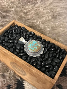 The Nuna Turquoise Pendant-Pendants-Calli Co., Turquoise and Silver Jewelry, Native American Handmade, Zuni Tribe, Navajo Tribe, Brock Texas