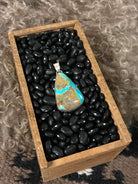 The Petra Turquoise Pendant-Pendants-Calli Co., Turquoise and Silver Jewelry, Native American Handmade, Zuni Tribe, Navajo Tribe, Brock Texas