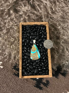 The Petra Turquoise Pendant-Pendants-Calli Co., Turquoise and Silver Jewelry, Native American Handmade, Zuni Tribe, Navajo Tribe, Brock Texas
