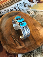 The Roan Turquoise Cuff-Bracelets & Cuffs-Calli Co., Turquoise and Silver Jewelry, Native American Handmade, Zuni Tribe, Navajo Tribe, Brock Texas