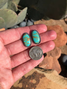 The Turquoise Studs, 34-Earrings-Calli Co., Turquoise and Silver Jewelry, Native American Handmade, Zuni Tribe, Navajo Tribe, Brock Texas