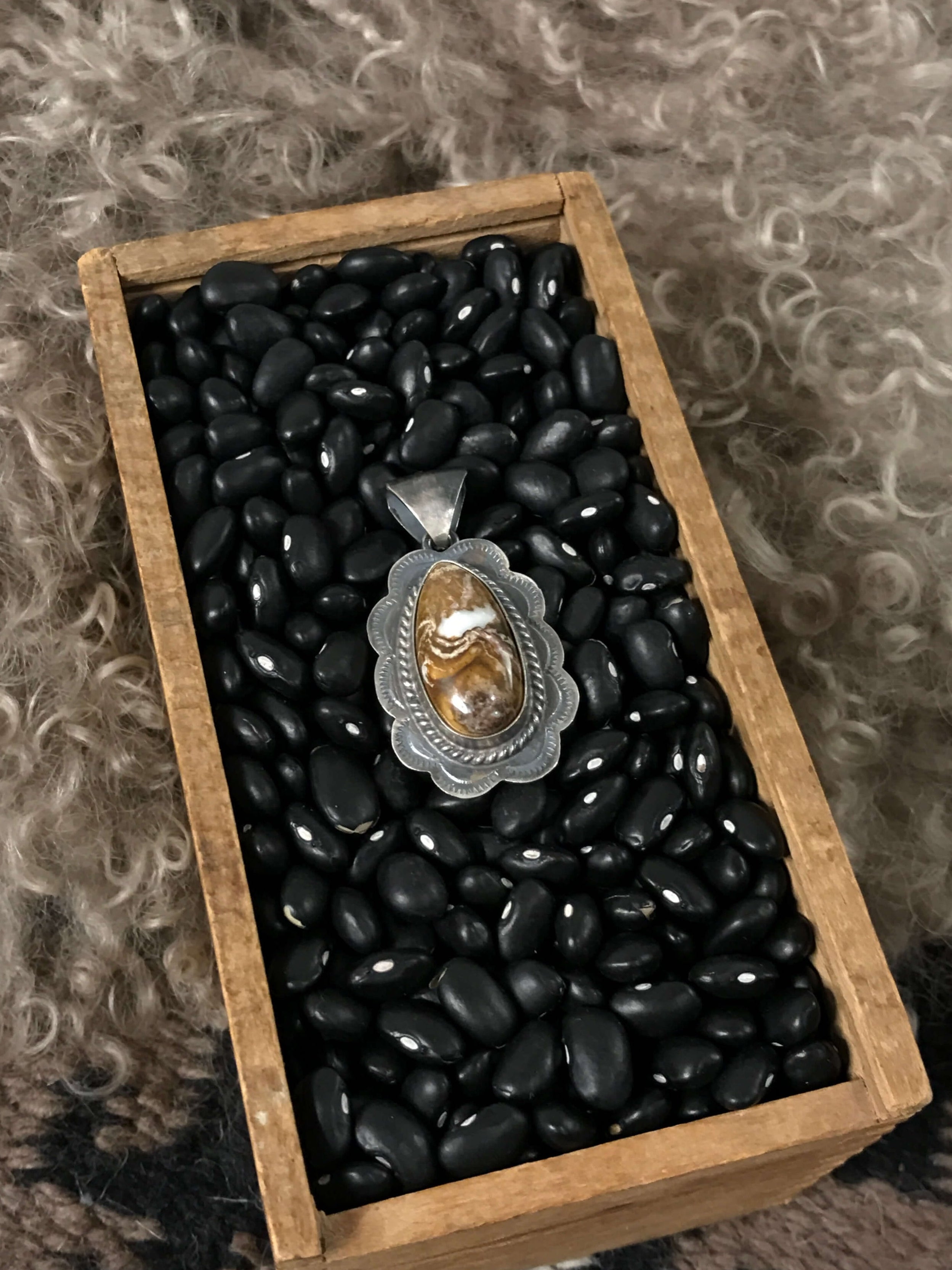 The Calypso Pendant-Pendants-Calli Co., Turquoise and Silver Jewelry, Native American Handmade, Zuni Tribe, Navajo Tribe, Brock Texas