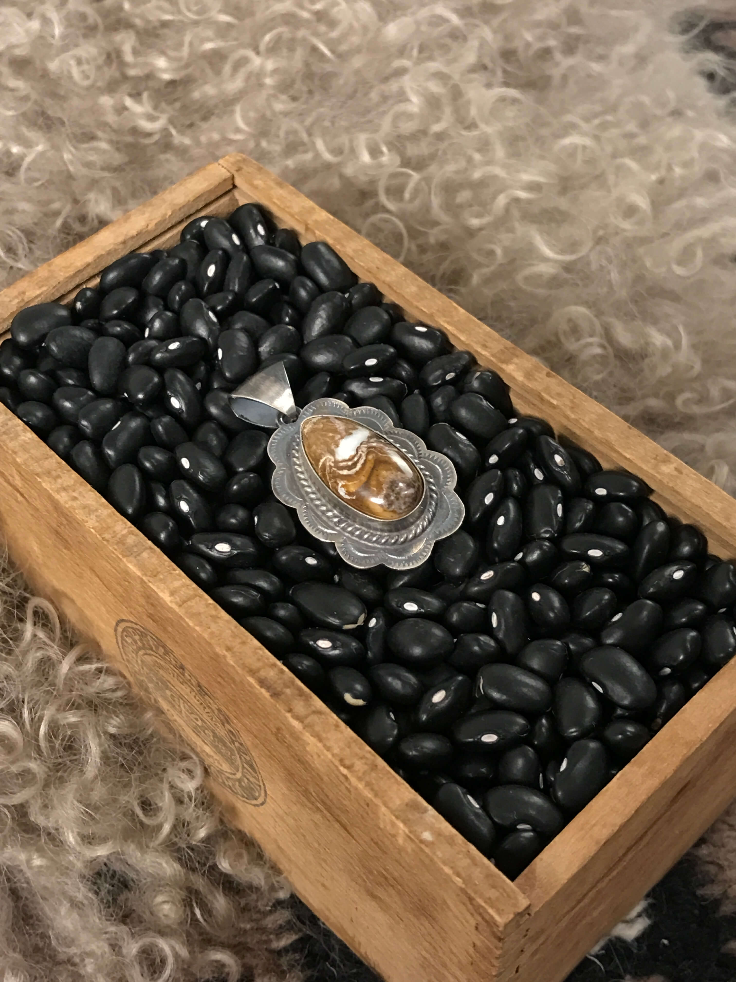 The Calypso Pendant-Pendants-Calli Co., Turquoise and Silver Jewelry, Native American Handmade, Zuni Tribe, Navajo Tribe, Brock Texas