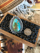 The Ruess Ring 2, Sz 7.5-Rings-Calli Co., Turquoise and Silver Jewelry, Native American Handmade, Zuni Tribe, Navajo Tribe, Brock Texas