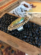 The Ruess Royston Ring 1, Sz 8.5-Rings-Calli Co., Turquoise and Silver Jewelry, Native American Handmade, Zuni Tribe, Navajo Tribe, Brock Texas