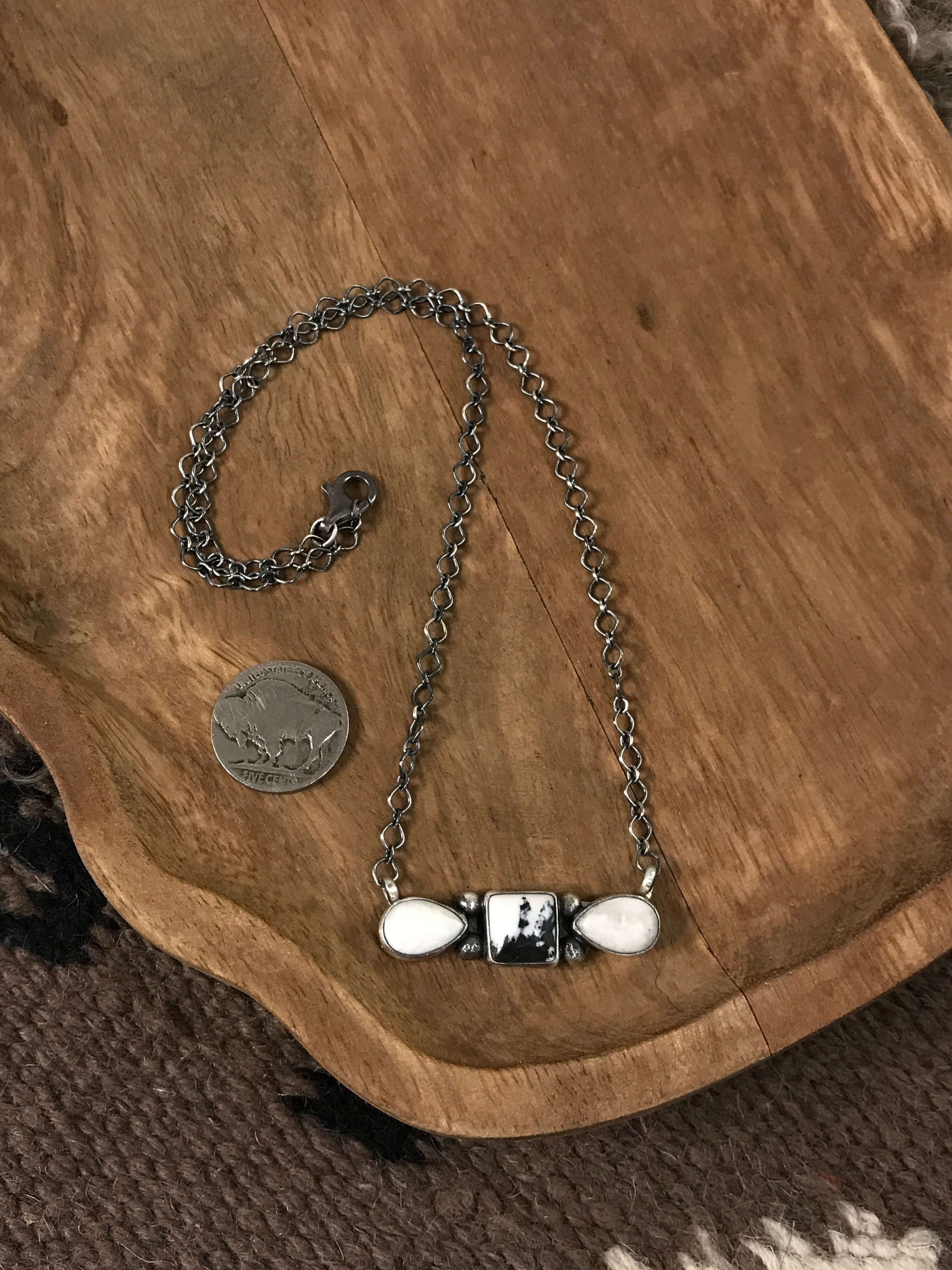 The Whitchurch Necklace, 2-Necklaces-Calli Co., Turquoise and Silver Jewelry, Native American Handmade, Zuni Tribe, Navajo Tribe, Brock Texas