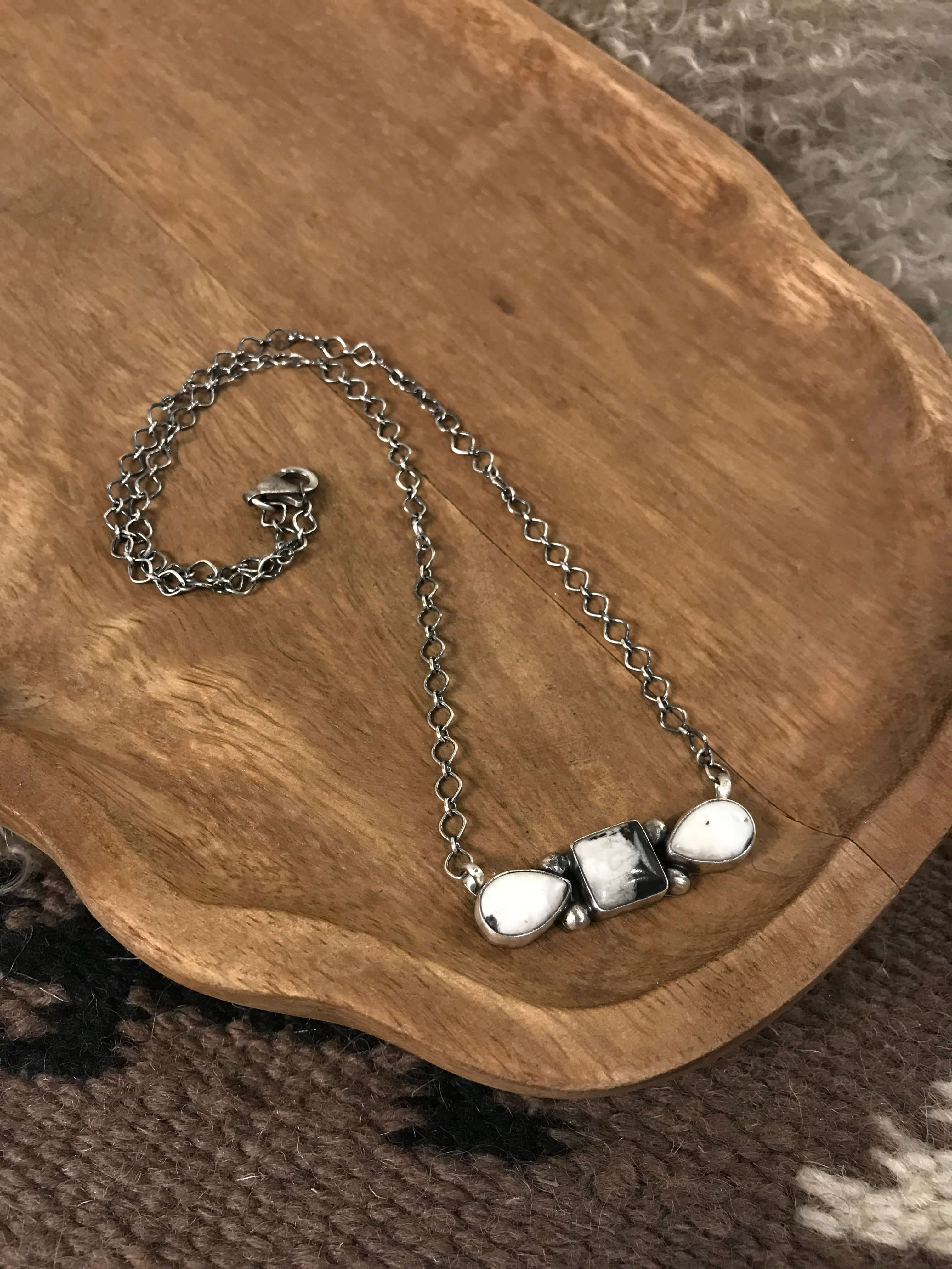 The Whitchurch Necklace, 3 xx-Necklaces-Calli Co., Turquoise and Silver Jewelry, Native American Handmade, Zuni Tribe, Navajo Tribe, Brock Texas