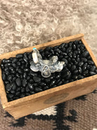 The Takoda Saddle Turquoise Ring 1, Sz 7.5-Rings-Calli Co., Turquoise and Silver Jewelry, Native American Handmade, Zuni Tribe, Navajo Tribe, Brock Texas