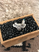 The Takoda Saddle Turquoise Ring 2, Sz 8-Rings-Calli Co., Turquoise and Silver Jewelry, Native American Handmade, Zuni Tribe, Navajo Tribe, Brock Texas