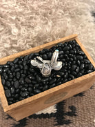 The Takoda Saddle Turquoise Ring 3, Sz 8.5-Rings-Calli Co., Turquoise and Silver Jewelry, Native American Handmade, Zuni Tribe, Navajo Tribe, Brock Texas