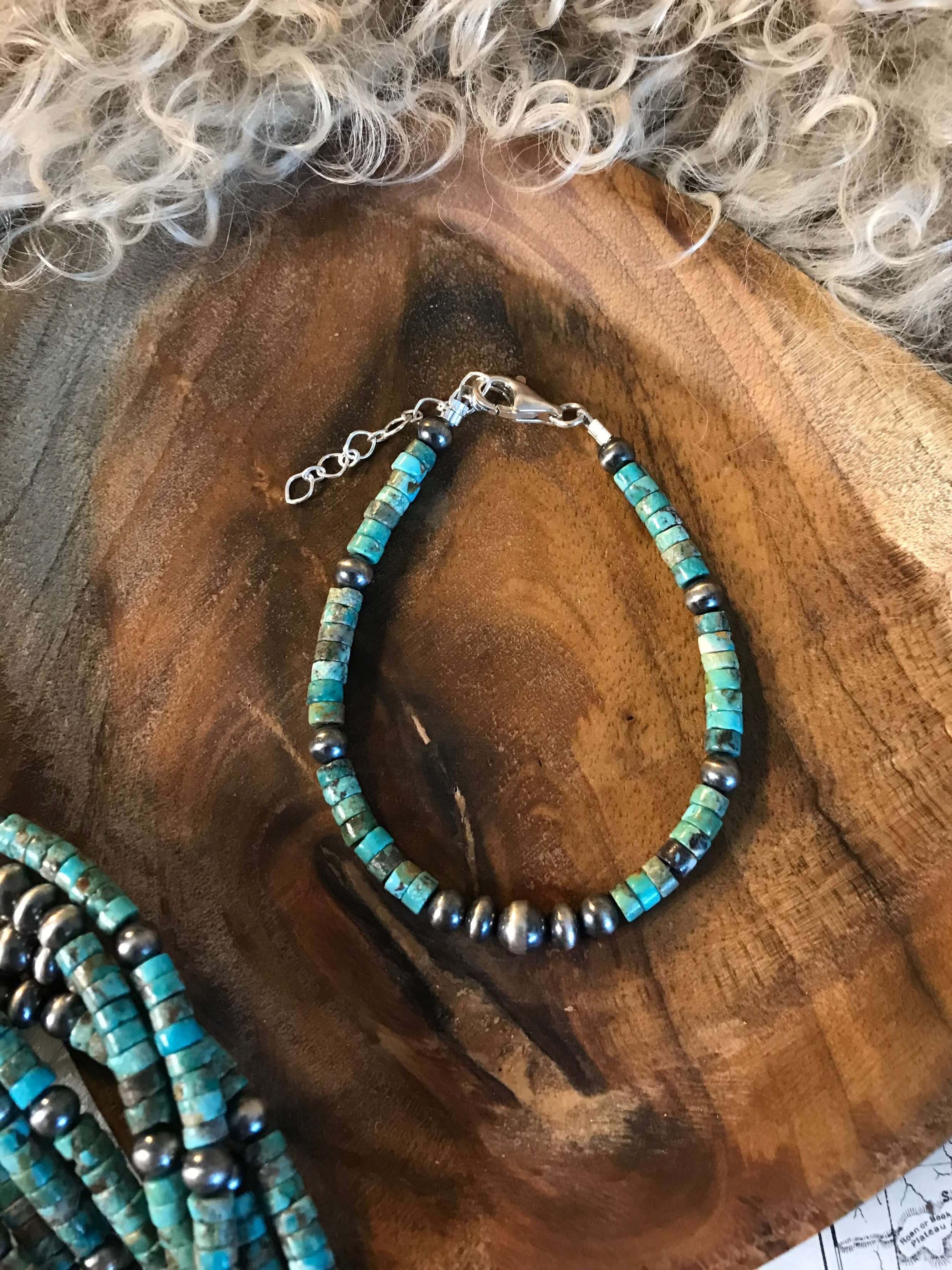 The Calais Bracelet-Bracelets & Cuffs-Calli Co., Turquoise and Silver Jewelry, Native American Handmade, Zuni Tribe, Navajo Tribe, Brock Texas