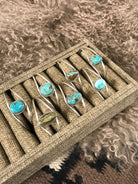 The Zenas Cuffs-Bracelets & Cuffs-Calli Co., Turquoise and Silver Jewelry, Native American Handmade, Zuni Tribe, Navajo Tribe, Brock Texas