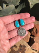 The Turquoise Studs, 52-Earrings-Calli Co., Turquoise and Silver Jewelry, Native American Handmade, Zuni Tribe, Navajo Tribe, Brock Texas