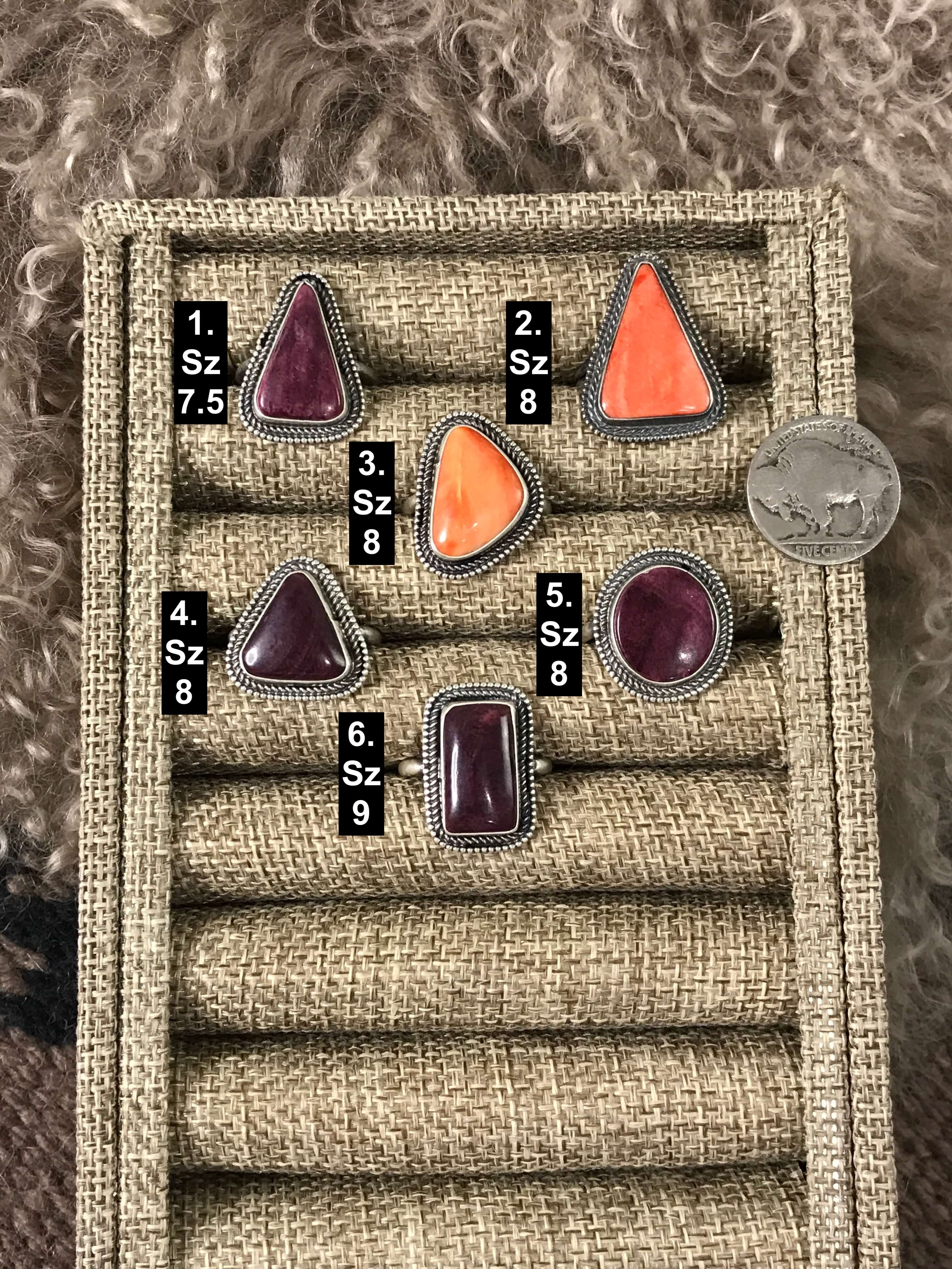 The Manzanilla Rings-Rings-Calli Co., Turquoise and Silver Jewelry, Native American Handmade, Zuni Tribe, Navajo Tribe, Brock Texas