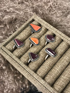 The Manzanilla Rings-Rings-Calli Co., Turquoise and Silver Jewelry, Native American Handmade, Zuni Tribe, Navajo Tribe, Brock Texas