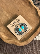 The Aurora Turquoise Earrings, 1-Earrings-Calli Co., Turquoise and Silver Jewelry, Native American Handmade, Zuni Tribe, Navajo Tribe, Brock Texas