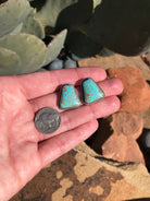 The Turquoise Studs, 39-Earrings-Calli Co., Turquoise and Silver Jewelry, Native American Handmade, Zuni Tribe, Navajo Tribe, Brock Texas