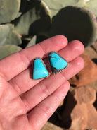 The Turquoise Studs, 40-Earrings-Calli Co., Turquoise and Silver Jewelry, Native American Handmade, Zuni Tribe, Navajo Tribe, Brock Texas