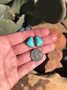 The Turquoise Studs, 41-Earrings-Calli Co., Turquoise and Silver Jewelry, Native American Handmade, Zuni Tribe, Navajo Tribe, Brock Texas