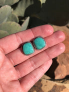 The Turquoise Studs, 42-Earrings-Calli Co., Turquoise and Silver Jewelry, Native American Handmade, Zuni Tribe, Navajo Tribe, Brock Texas