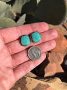 The Turquoise Studs, 42-Earrings-Calli Co., Turquoise and Silver Jewelry, Native American Handmade, Zuni Tribe, Navajo Tribe, Brock Texas