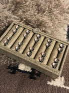 The Mira Pink Conch Earrings-Earrings-Calli Co., Turquoise and Silver Jewelry, Native American Handmade, Zuni Tribe, Navajo Tribe, Brock Texas