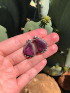 The Spiny Studs, 4-Earrings-Calli Co., Turquoise and Silver Jewelry, Native American Handmade, Zuni Tribe, Navajo Tribe, Brock Texas