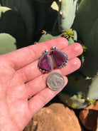 The Spiny Studs, 4-Earrings-Calli Co., Turquoise and Silver Jewelry, Native American Handmade, Zuni Tribe, Navajo Tribe, Brock Texas