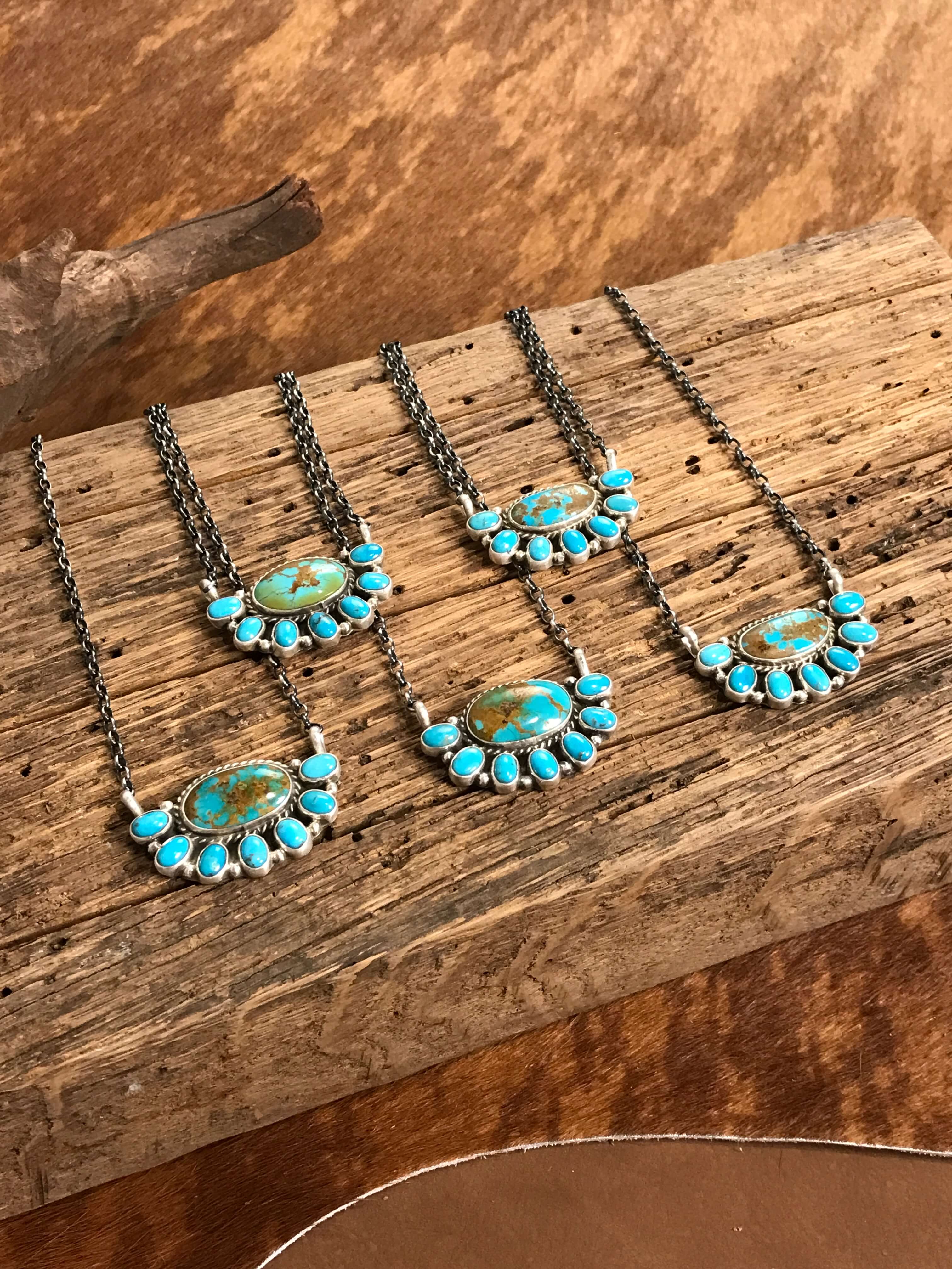 The Arena Necklaces xx-Necklaces-Calli Co., Turquoise and Silver Jewelry, Native American Handmade, Zuni Tribe, Navajo Tribe, Brock Texas