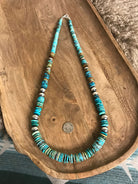 The Tuscola 34" Statement Necklace, 1 xx-Necklaces-Calli Co., Turquoise and Silver Jewelry, Native American Handmade, Zuni Tribe, Navajo Tribe, Brock Texas