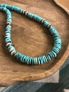 The Tuscola 34" Statement Necklace, 2 xx-Necklaces-Calli Co., Turquoise and Silver Jewelry, Native American Handmade, Zuni Tribe, Navajo Tribe, Brock Texas