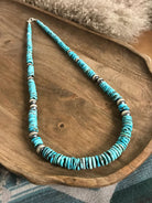 The Tuscola 34" Statement Necklace, 4 xx-Necklaces-Calli Co., Turquoise and Silver Jewelry, Native American Handmade, Zuni Tribe, Navajo Tribe, Brock Texas