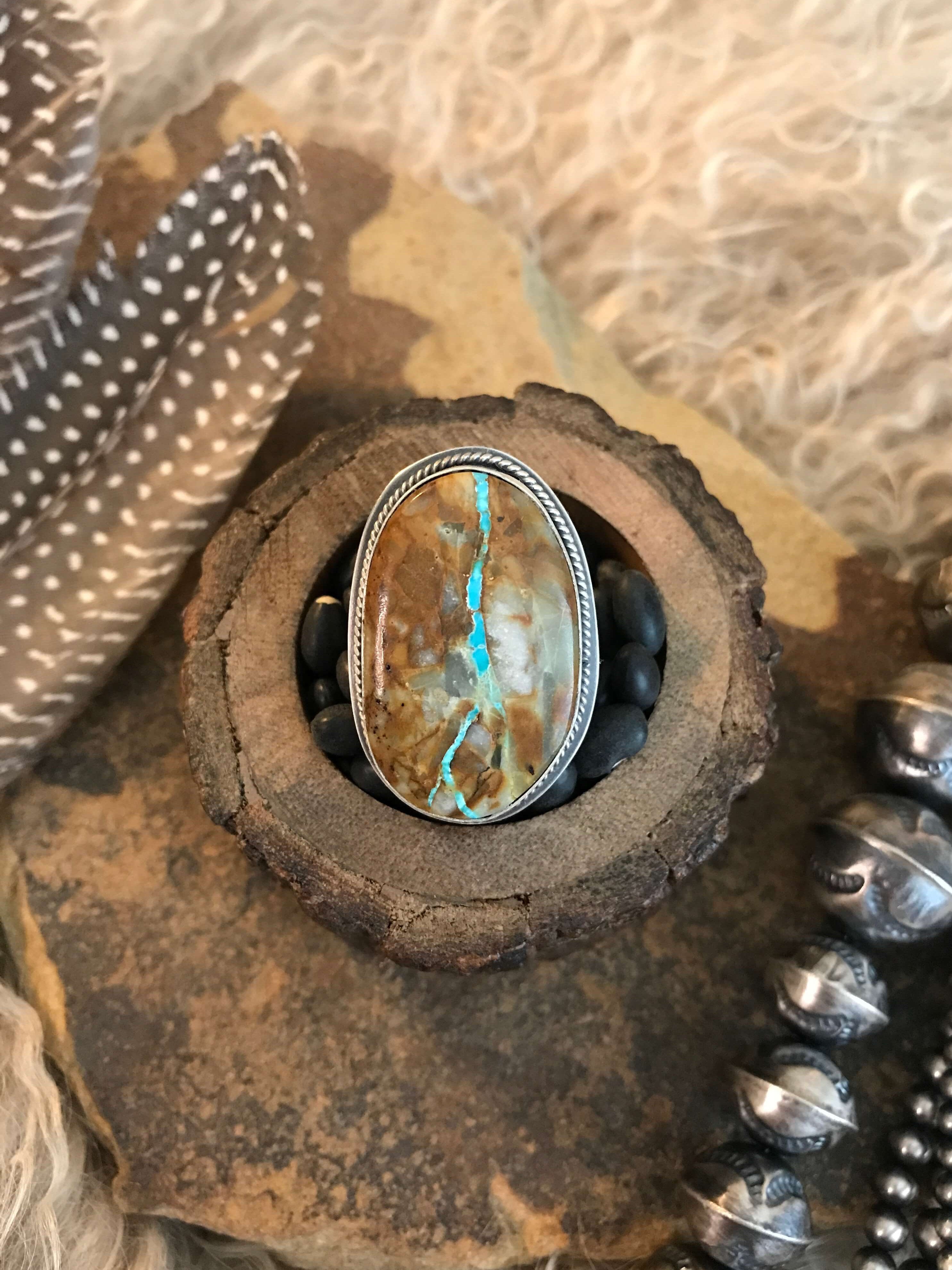 Shop Ribbon Boulder Turquoise Calli Co. Silver Dennis TX
