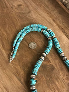 The Tuscola 34" Statement Necklace, 4 xx-Necklaces-Calli Co., Turquoise and Silver Jewelry, Native American Handmade, Zuni Tribe, Navajo Tribe, Brock Texas