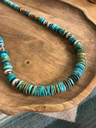 The Tuscola 34" Statement Necklace, 5-Necklaces-Calli Co., Turquoise and Silver Jewelry, Native American Handmade, Zuni Tribe, Navajo Tribe, Brock Texas