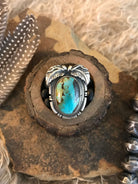 The Ring 9, Sz 7.5-Rings-Calli Co., Turquoise and Silver Jewelry, Native American Handmade, Zuni Tribe, Navajo Tribe, Brock Texas