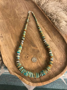 The Tuscola 34" Statement Necklace, 3-Necklaces-Calli Co., Turquoise and Silver Jewelry, Native American Handmade, Zuni Tribe, Navajo Tribe, Brock Texas