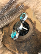 The Chancey Statement Ring, Adjustable-Rings-Calli Co., Turquoise and Silver Jewelry, Native American Handmade, Zuni Tribe, Navajo Tribe, Brock Texas