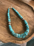 The Brady Stacked Necklace, 1 xx-Necklaces-Calli Co., Turquoise and Silver Jewelry, Native American Handmade, Zuni Tribe, Navajo Tribe, Brock Texas