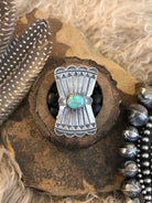 The Bowtie Ring 5, Sz. 8.5-Rings-Calli Co., Turquoise and Silver Jewelry, Native American Handmade, Zuni Tribe, Navajo Tribe, Brock Texas