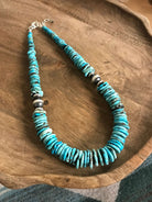The Brady 20" Stacked Necklace, 2-Necklaces-Calli Co., Turquoise and Silver Jewelry, Native American Handmade, Zuni Tribe, Navajo Tribe, Brock Texas