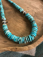 The Brady 20" Stacked Necklace, 2-Necklaces-Calli Co., Turquoise and Silver Jewelry, Native American Handmade, Zuni Tribe, Navajo Tribe, Brock Texas