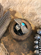 The Bowtie Ring 6, Sz. 8-Rings-Calli Co., Turquoise and Silver Jewelry, Native American Handmade, Zuni Tribe, Navajo Tribe, Brock Texas