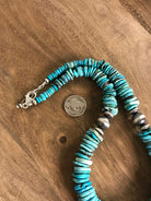 The Brady 20" Stacked Necklace, 2-Necklaces-Calli Co., Turquoise and Silver Jewelry, Native American Handmade, Zuni Tribe, Navajo Tribe, Brock Texas