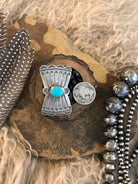 The Bowtie Ring 6, Sz. 8-Rings-Calli Co., Turquoise and Silver Jewelry, Native American Handmade, Zuni Tribe, Navajo Tribe, Brock Texas