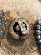 The Bowtie Ring 7, Sz. 8-Rings-Calli Co., Turquoise and Silver Jewelry, Native American Handmade, Zuni Tribe, Navajo Tribe, Brock Texas