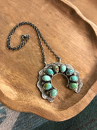 The Friona Naja Necklace, 1-Necklaces-Calli Co., Turquoise and Silver Jewelry, Native American Handmade, Zuni Tribe, Navajo Tribe, Brock Texas